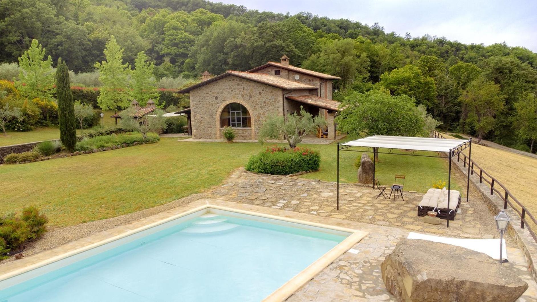 Villa Elisa, villa with private pool near Reschio Castle Lugnano Esterno foto